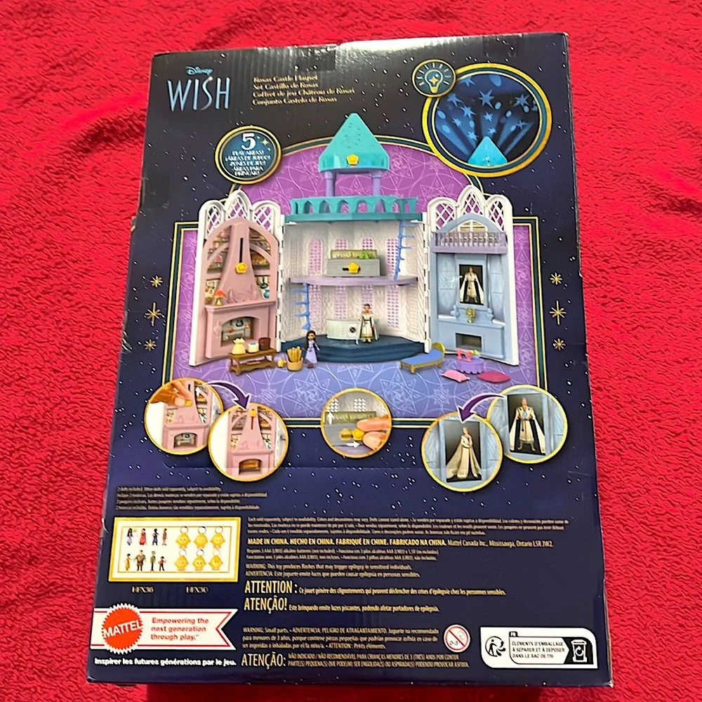 Disney Wish Rosa Castle Play Set 20+ Pieces New in Box